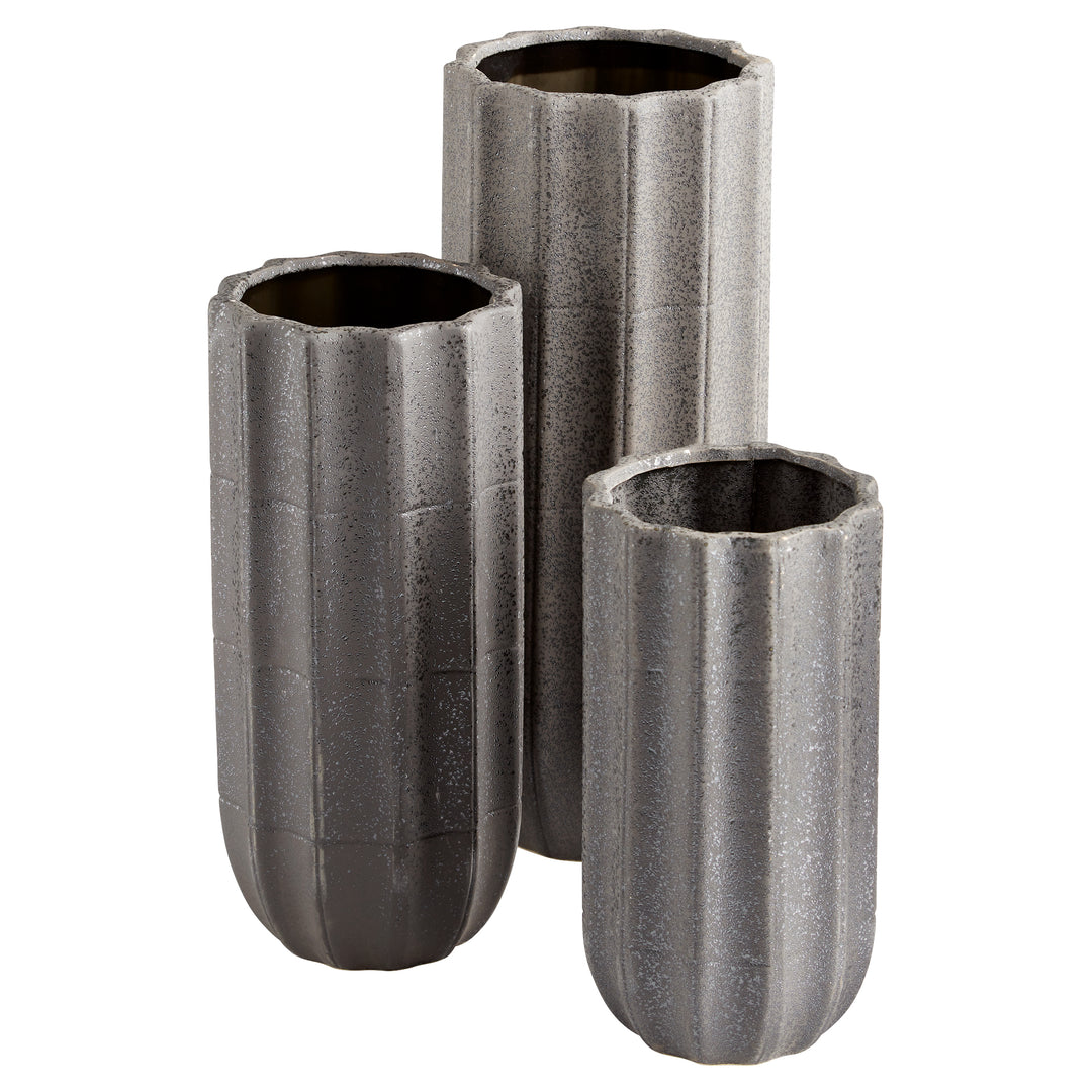 Brutalist Vase | Grey-Large | Decorative Modern Vase