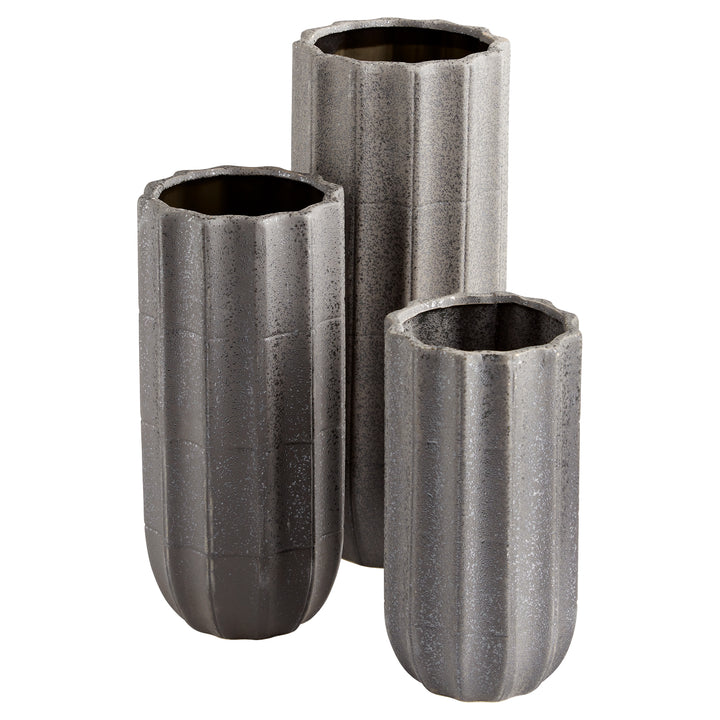 Brutalist Vase | Grey-Large | Decorative Modern Vase