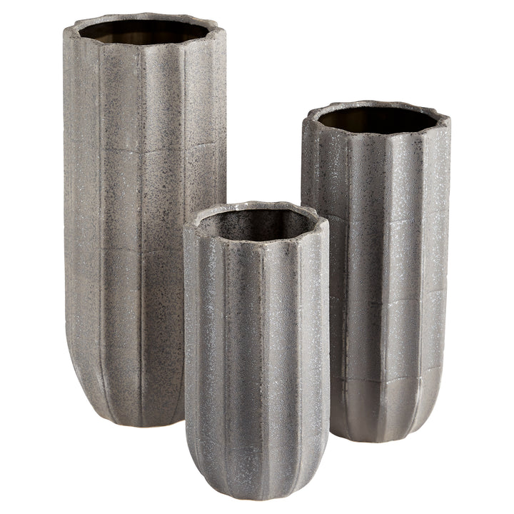 Brutalist Vase | Grey-Large | Decorative Modern Vase