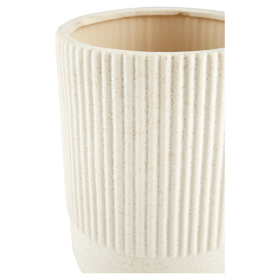 Harmonica Vase | White | Small White Ceramic Vase