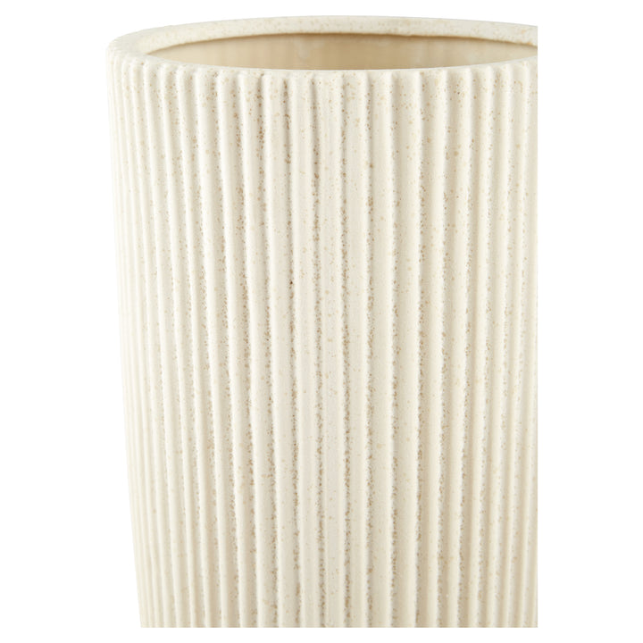 Harmonica Vase | White | Large White Ceramic Vase