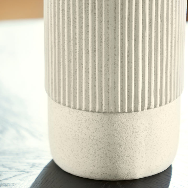 Harmonica Vase | White | Large White Ceramic Vase