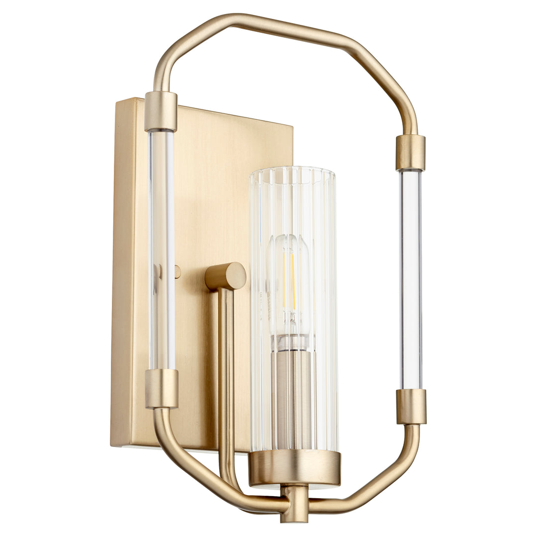 Citadel 1 Light Modern and Contemporary Aged Brass Wall Sconce