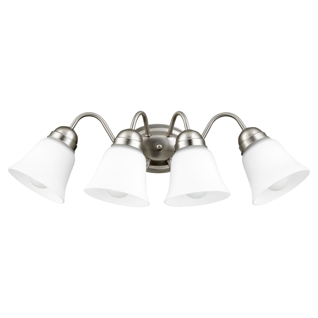 4 Light Traditional Satin Nickel Wall Sconce