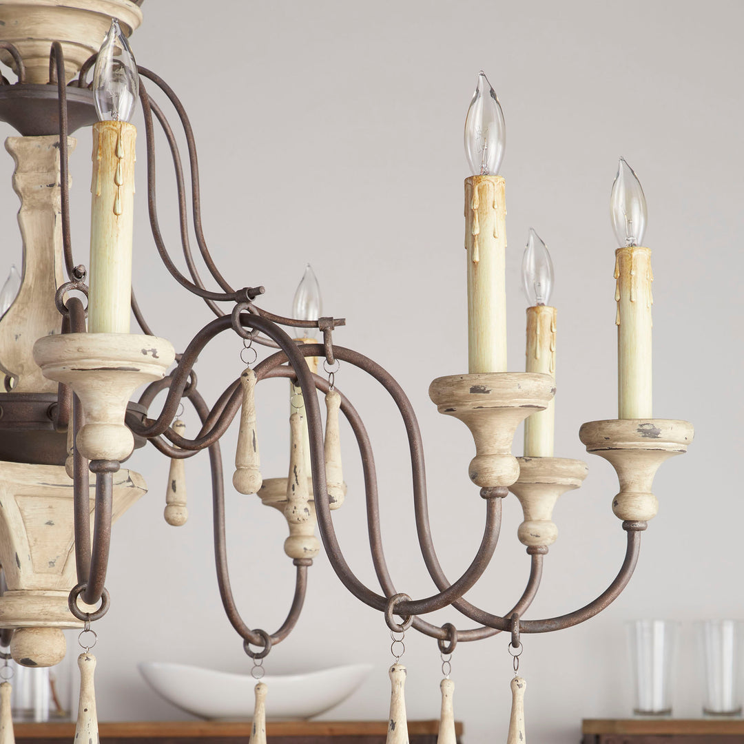 PROVENCE 10 Light Chandelier | Carriage House | Large Chandelier Light