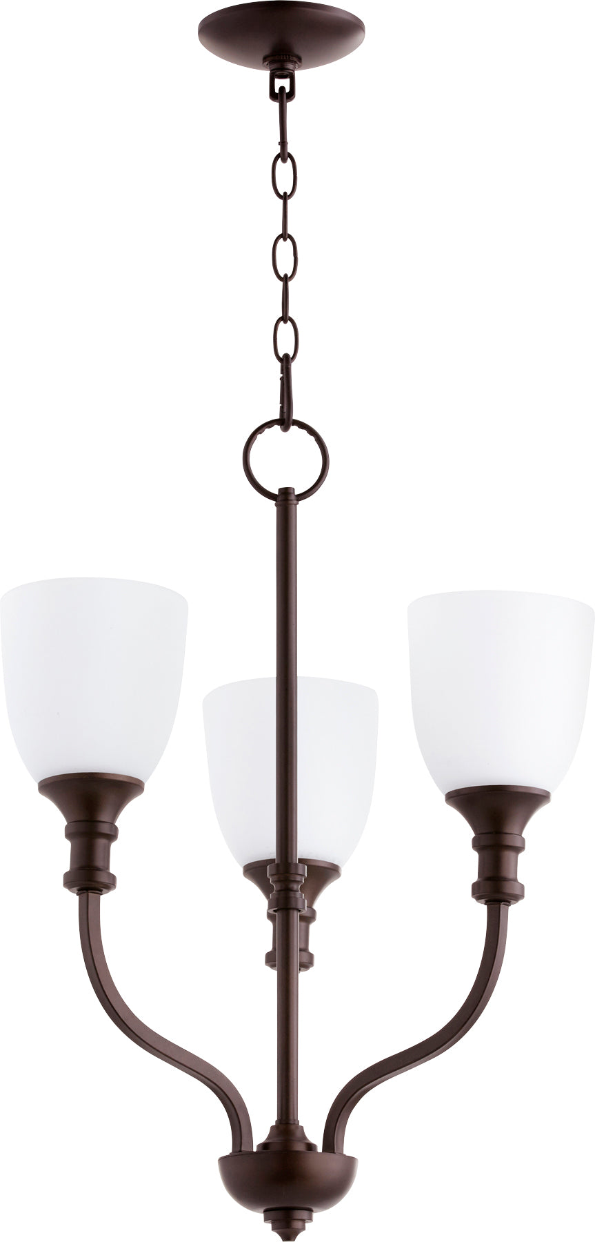 Lámpara de transición Richmond de bronce aceitado con 3 luces