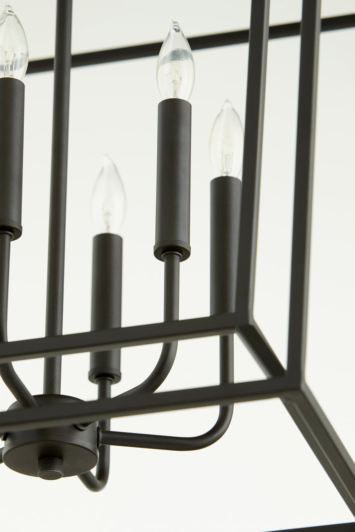 Monument 6 Light Black Pendant