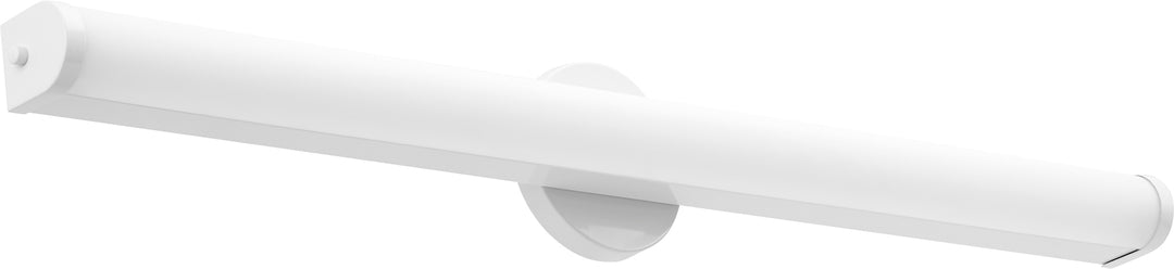 Tocador blanco moderno y contemporáneo con conjunto de luces LED 1