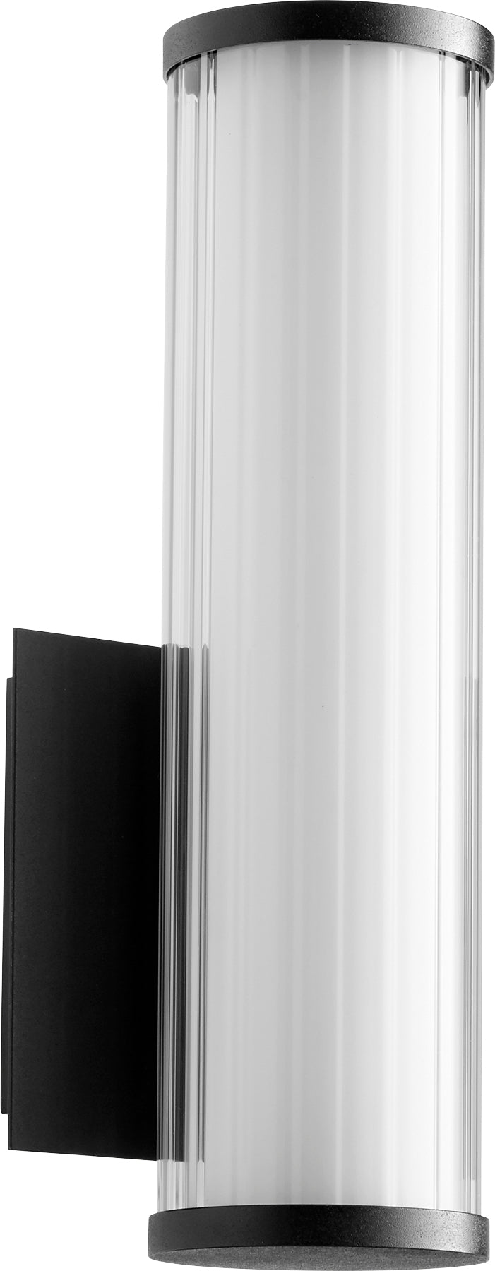 1 Light Modern and Contemporary Black LED Glass Wall Sconce