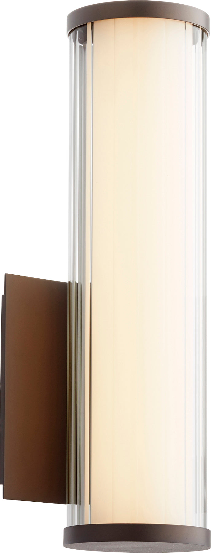 Aplique de pared LED de bronce aceitado moderno y contemporáneo de 1 luz