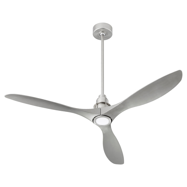 MARINO 54" Satin Nickel Led Damp Ceiling Fan