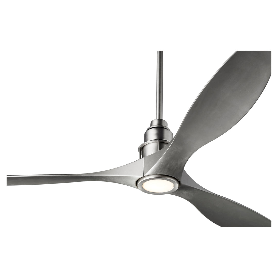 MARINO 54" Satin Nickel Led Damp Ceiling Fan