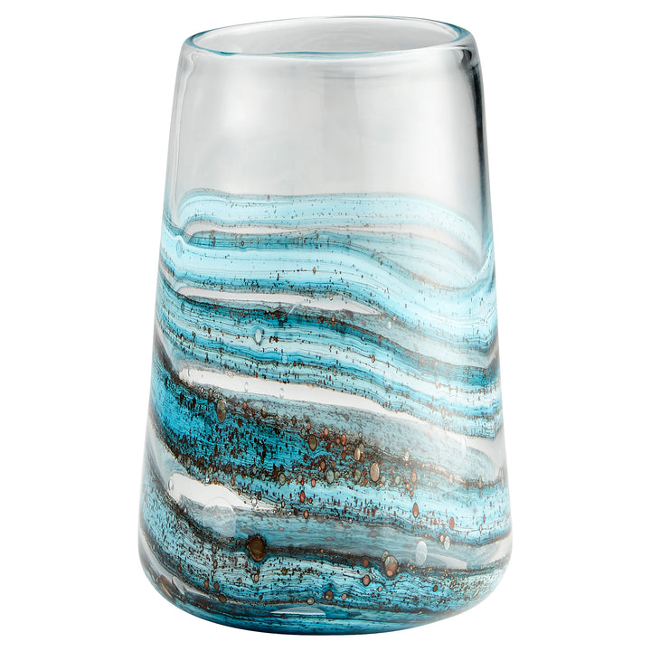 Rogue Vase | Blue & Gold Dust - Small