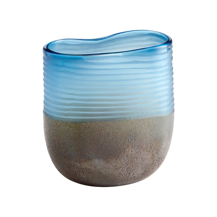 Europa Vase | Blue And Iron Glaze - Small