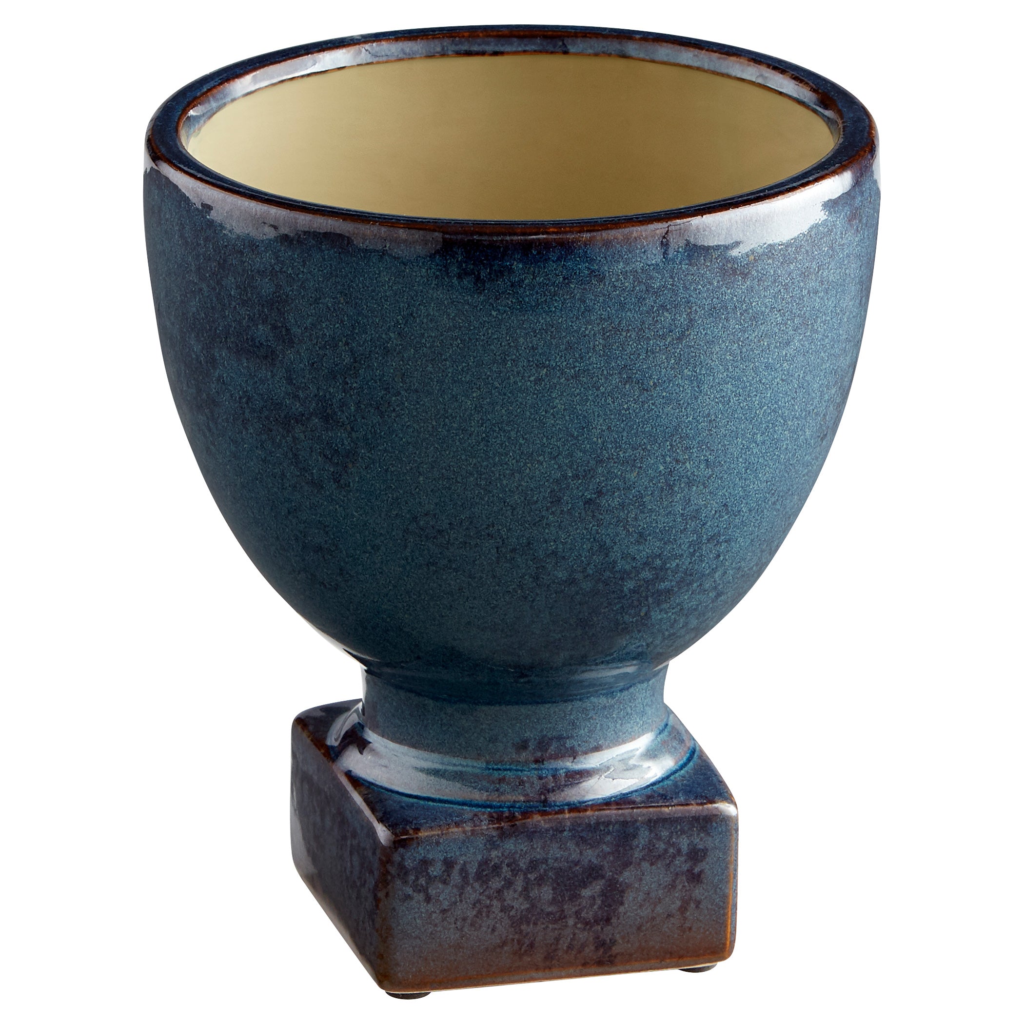 Big Sky Planter | Blue Glaze - Large | Terracotta Plant Pot for Indoor ...