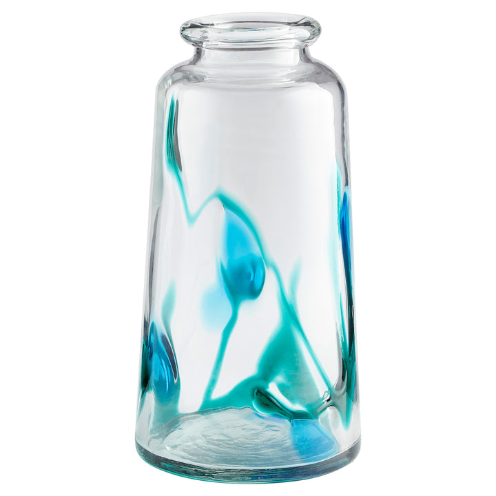 Tahoe Vase | Blue & Clear - Large