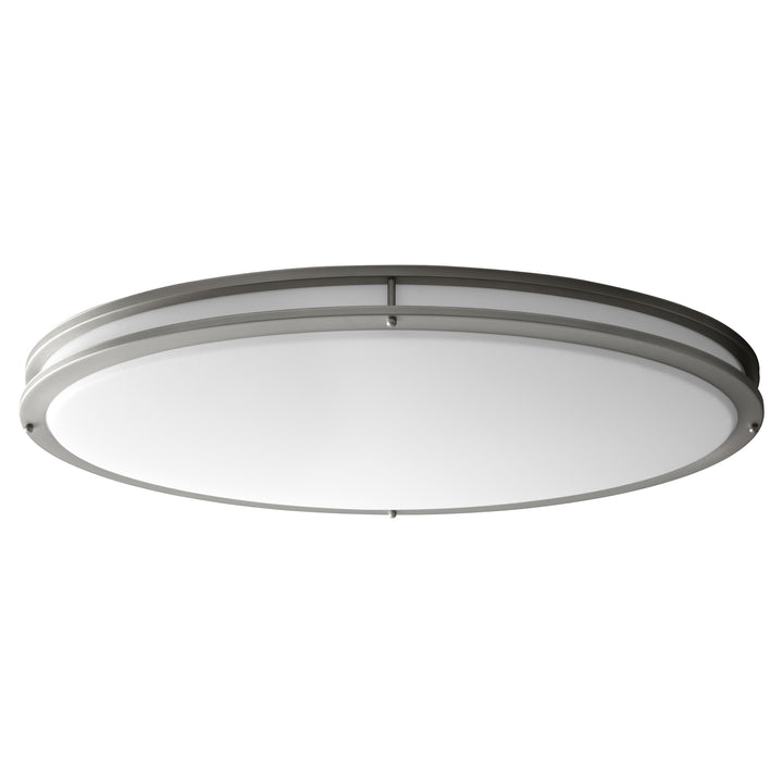 Support de plafond UV ovale à 3 lumières ORACLE - Nickel satiné