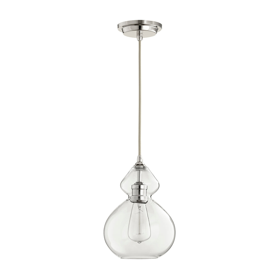 FILAMENT Pendant  - Polished Nickel w/ Clear