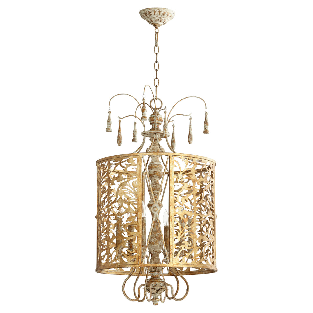 Lámpara colgante LEDUC de 6 luces - Oro florentino